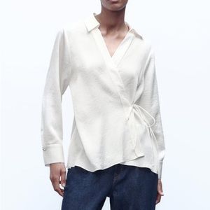 Zara wrap shirt blouse